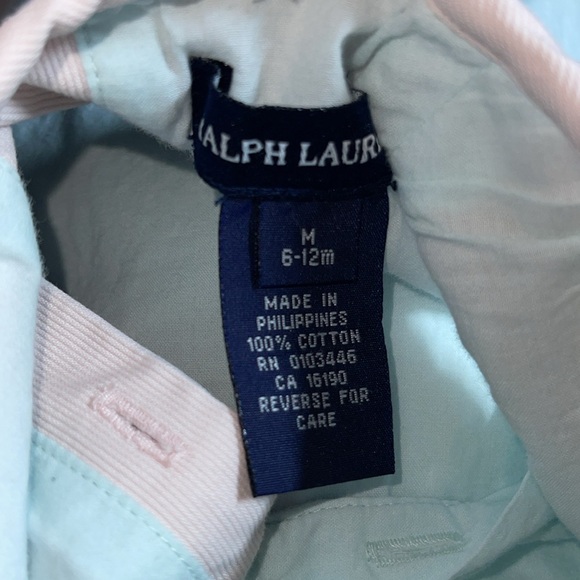 Ralph Lauren Pink and green smocked dress 18 months - Picture 5 of 6